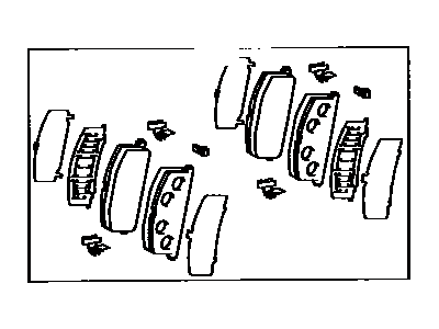 Front Brake Pads Toyota Hilux 1997