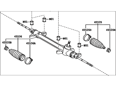 Steering Rack Toyota Corolla Gulf 2008