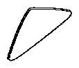 Rear Left Quarter Window Glass Toyota Corolla 2006