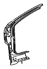 Right Outer A-Pillar Panel Toyota Corolla 2009